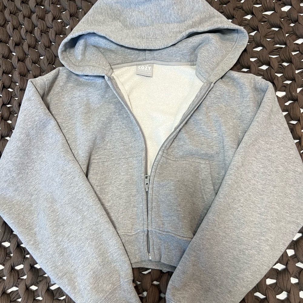 TNA Gray Fleece Hoodie